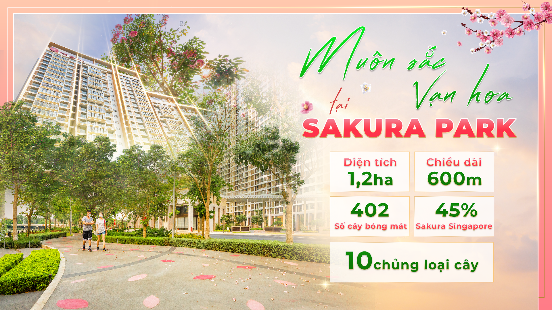 Muôn sắc vạn hoa tại Sakura Park – Hiếu Trần Phú Mỹ Hưng